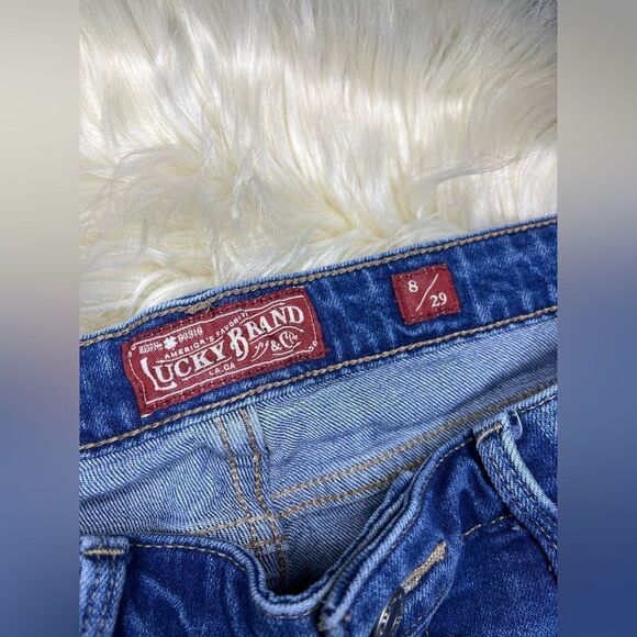 Lucky Brand “Ava” Mid Rise Skinny Jean With Embroidery Sz 8/29 - Picture 4 of 11